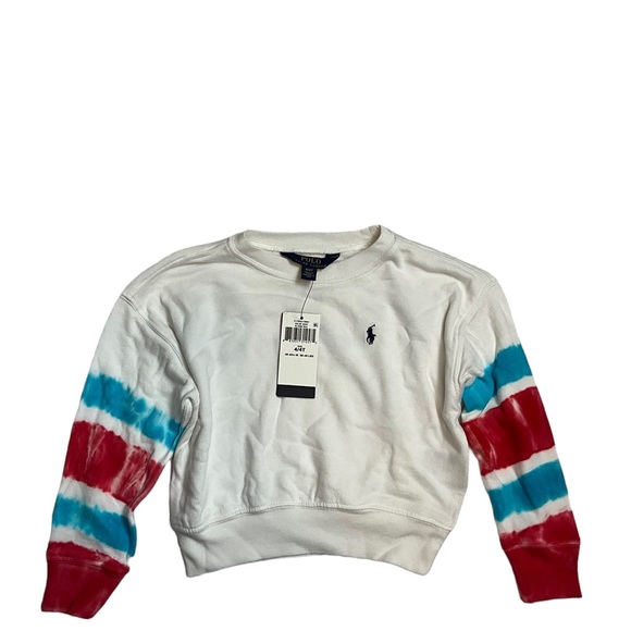 Polo Ralph Lauren Other - Polo Ralph Lauren Girls Logo Tie Dye French Terry Sweatshirt Size 4T